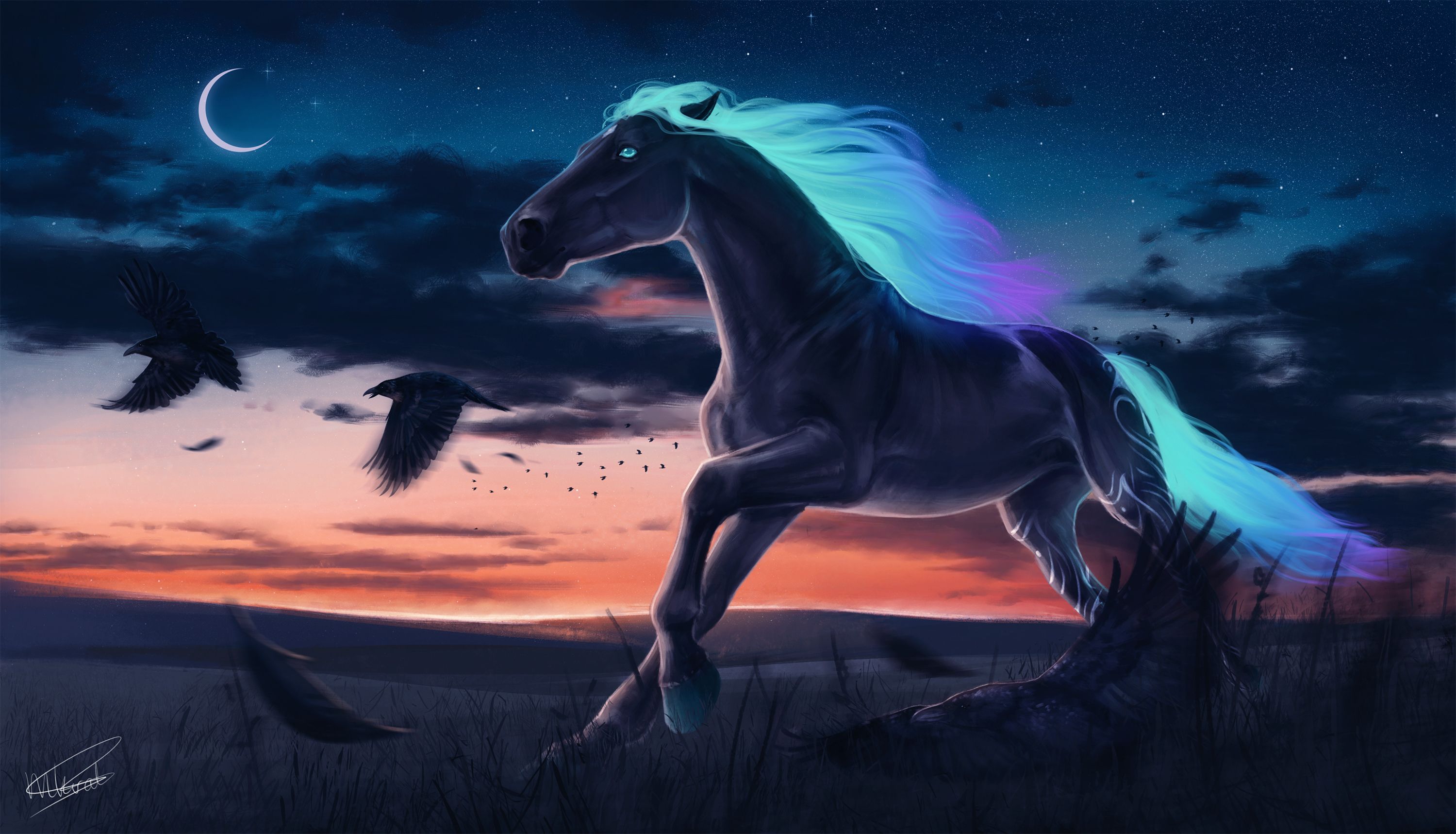 Pretty Horse Drawings Wallpapers