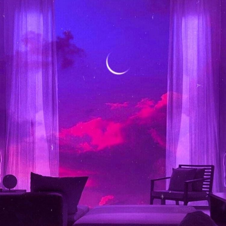 Purple Aesthetic Room Wallpapers