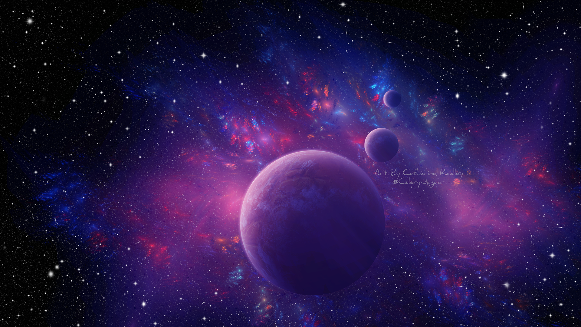 Purple And Blue Space Wallpapers