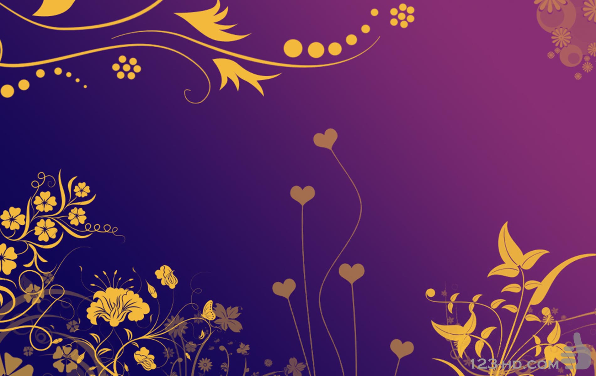 Purple And Gold Wallpapers