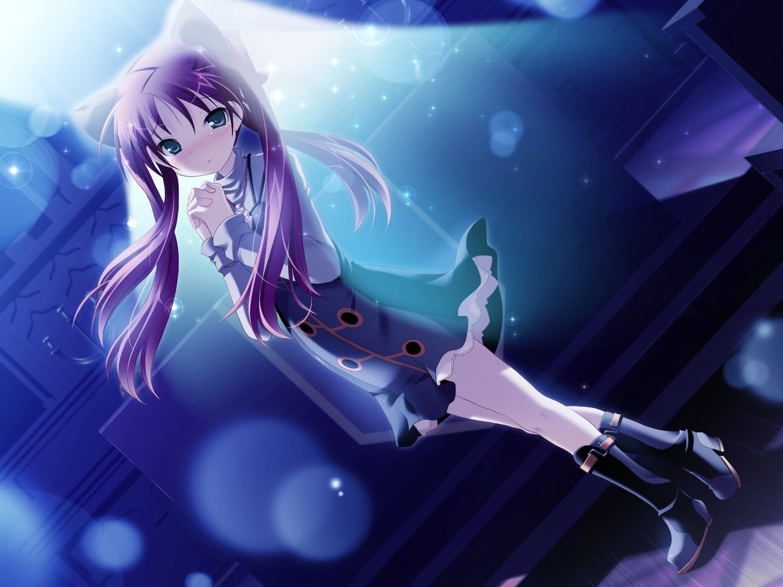 Purple Anime Girl Wallpapers