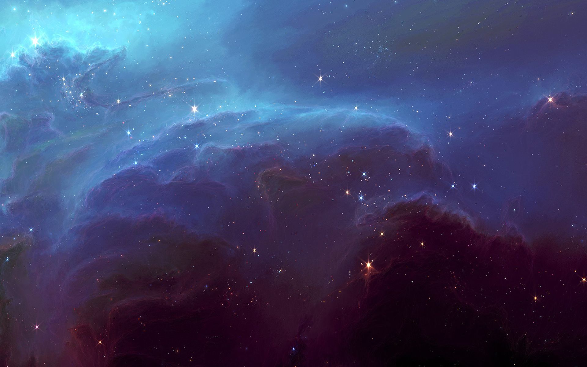 Purple Blue Nebula Wallpapers