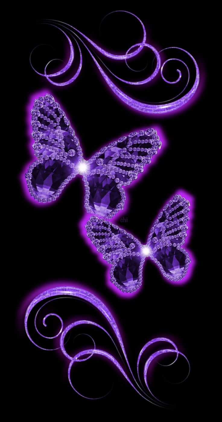 Purple Butterfly Mobile Wallpapers