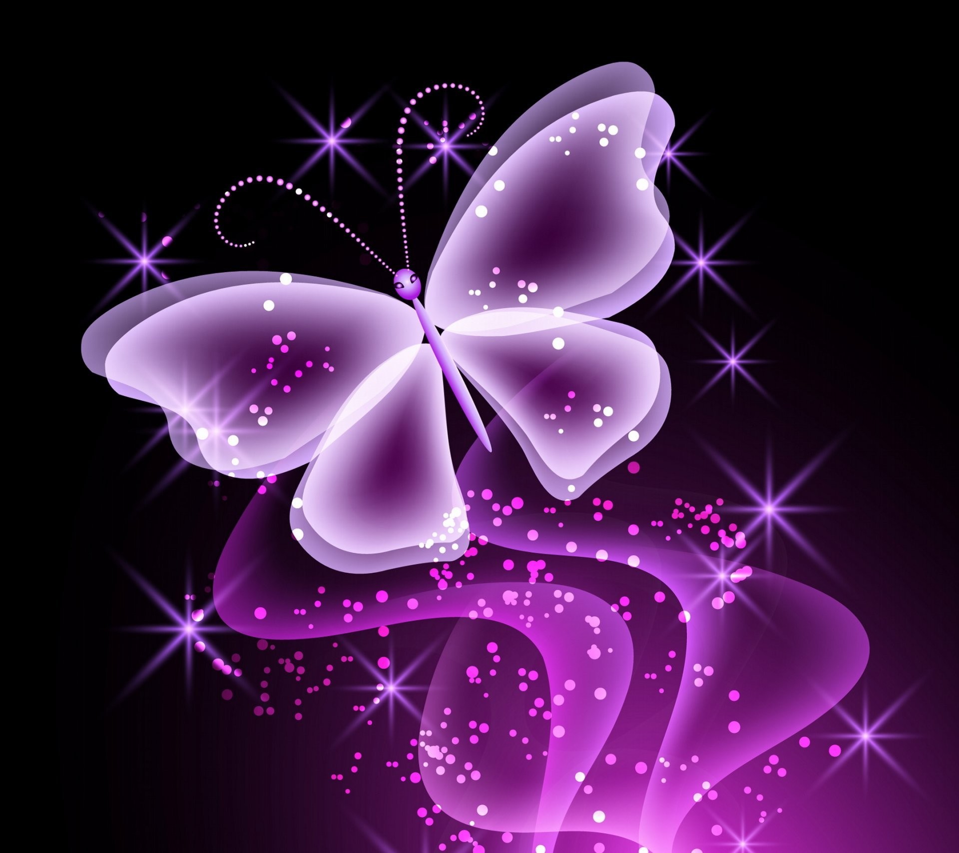 Purple Butterfly Mobile Wallpapers