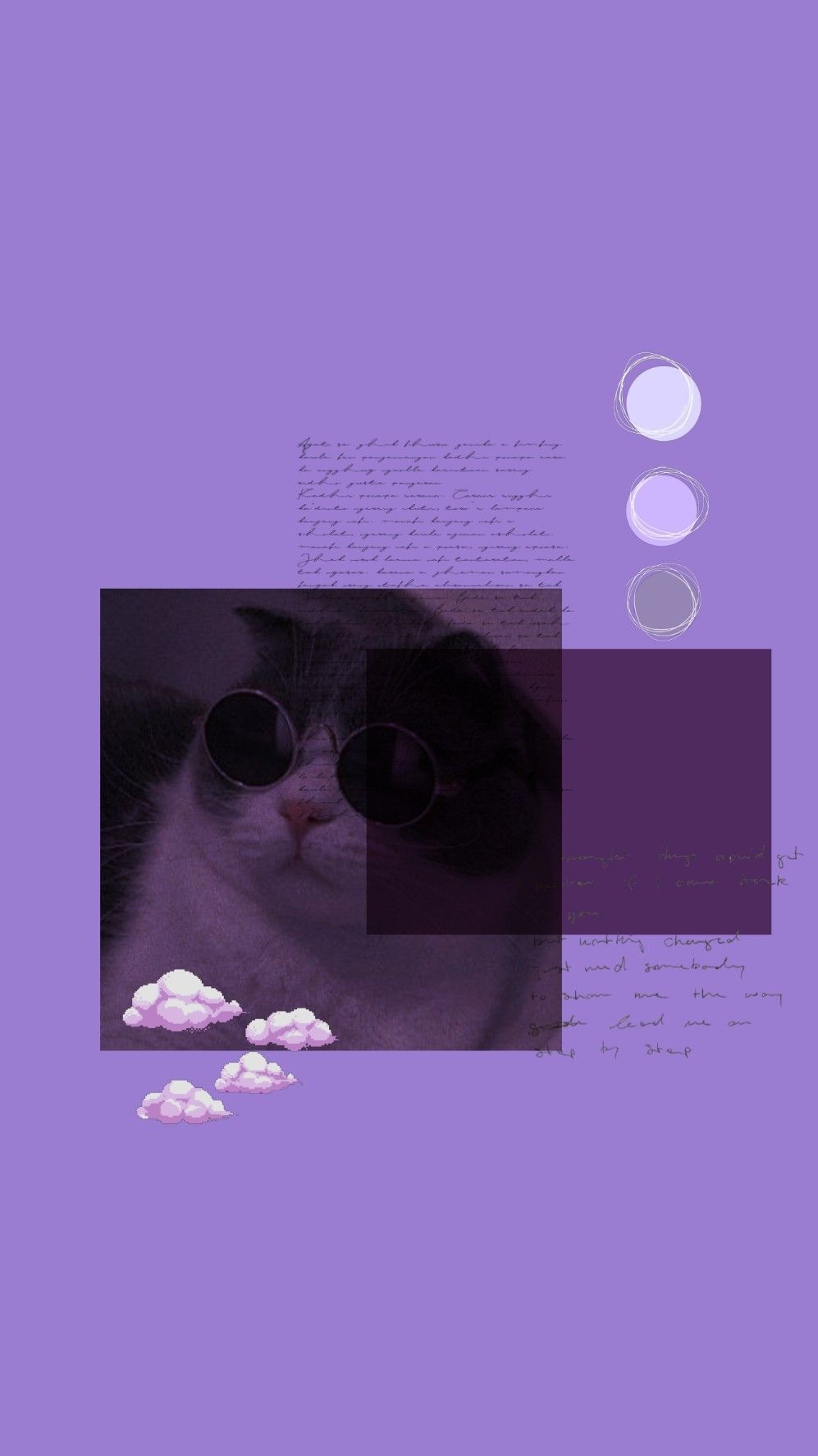 Purple Cat Aesthetic Wallpapers