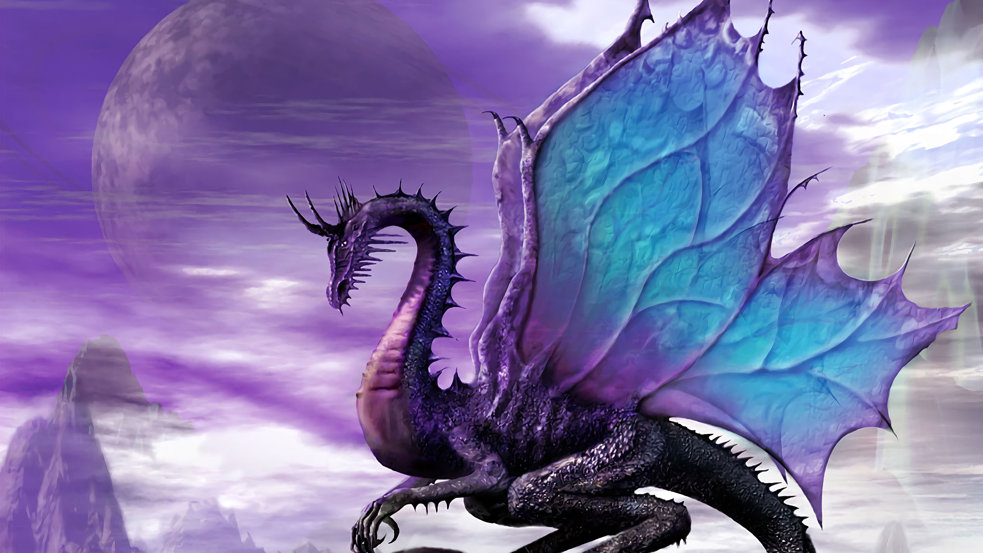 Purple Dragon Wallpapers