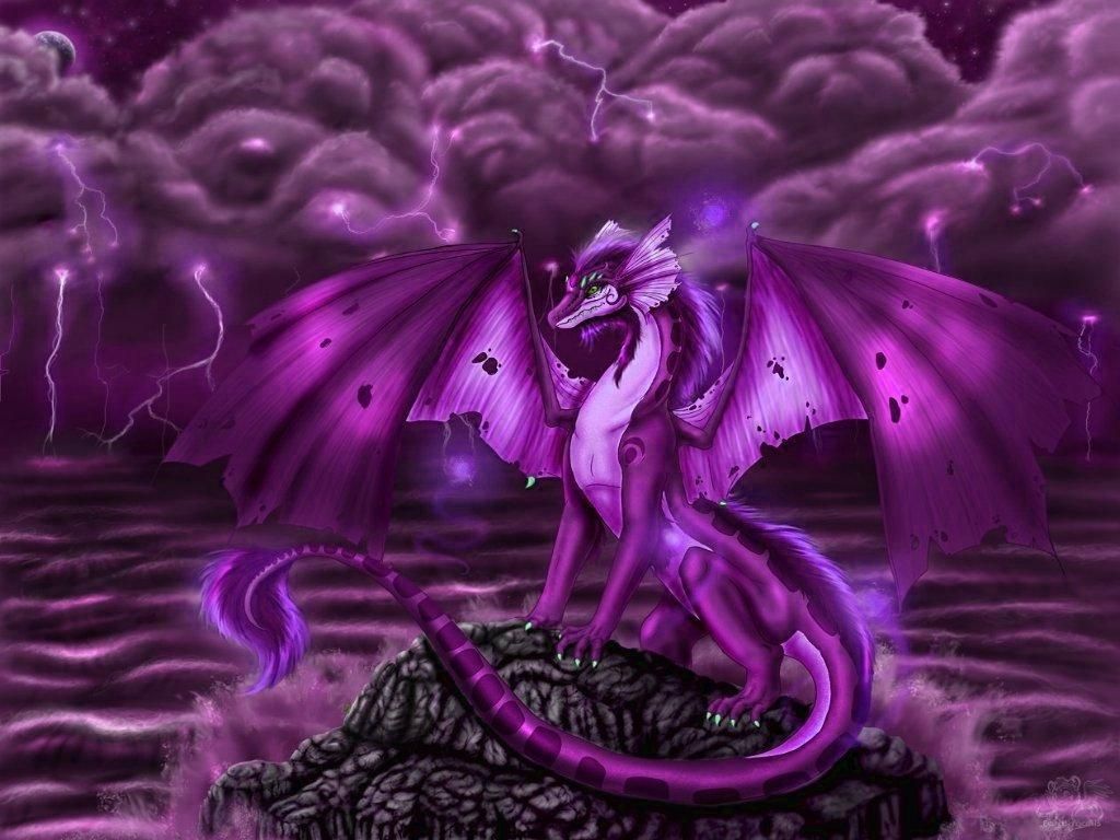 Purple Dragon Wallpapers