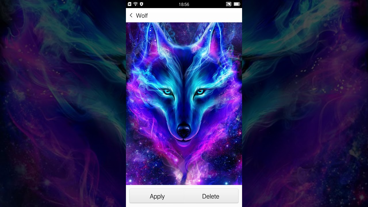 Purple Galaxy Wolf Wallpapers