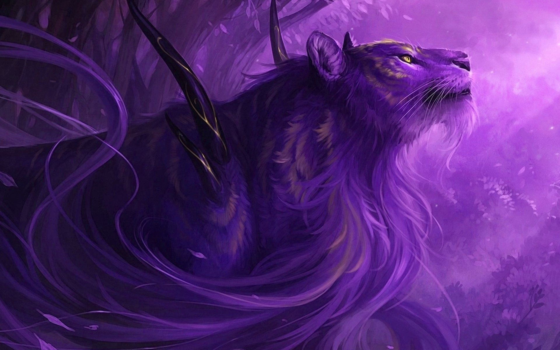 Purple Lion Wallpapers