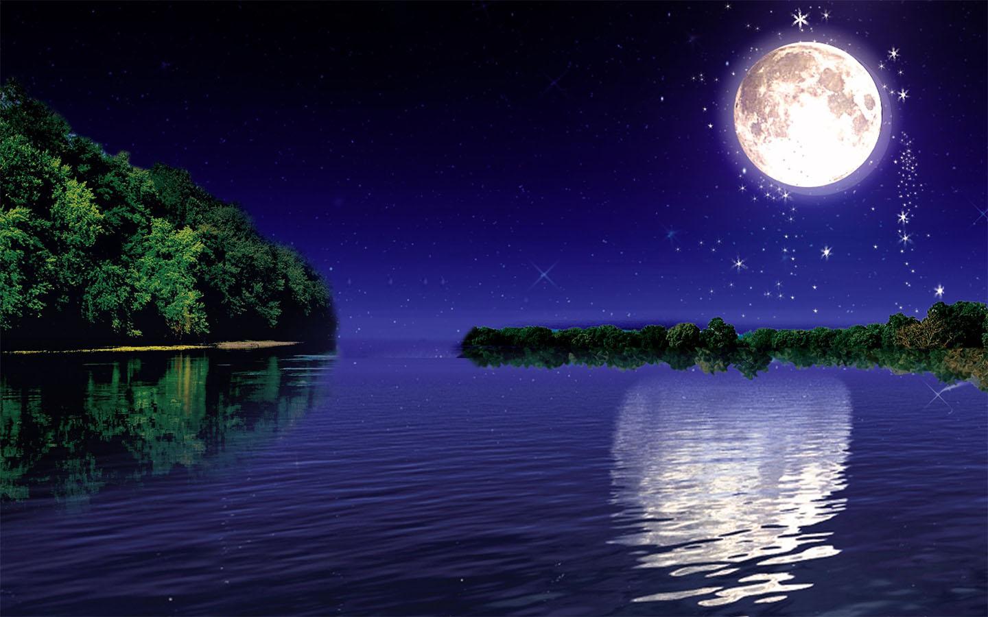 Purple Moonlight Download Wallpapers