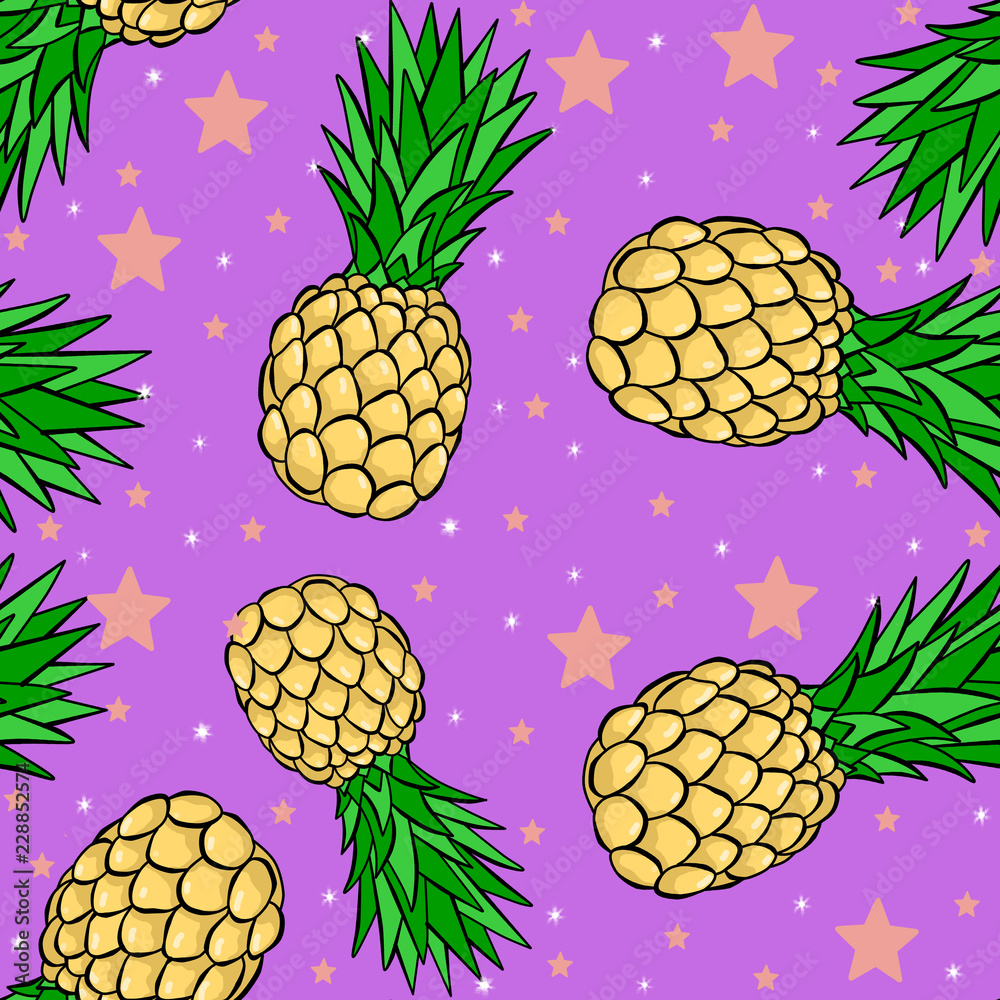 Purple Pineapple Wallpapers