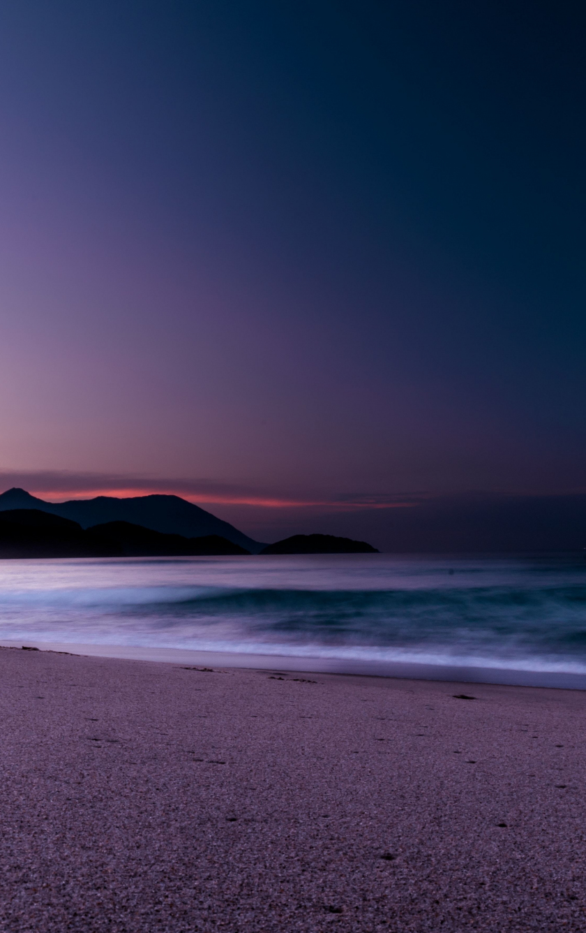 Purple Sunset Beach Wallpapers