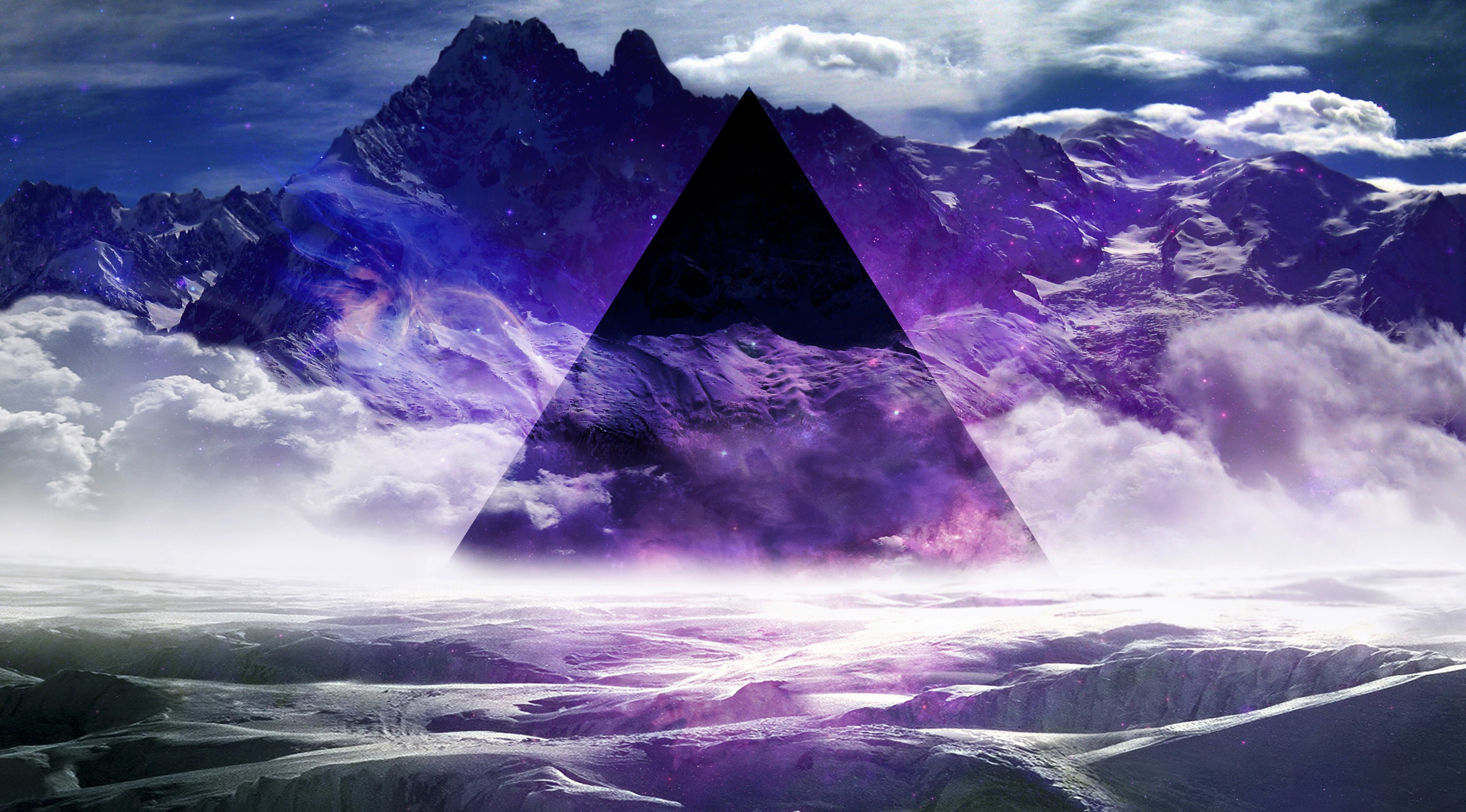 Purple Triangle Wallpapers