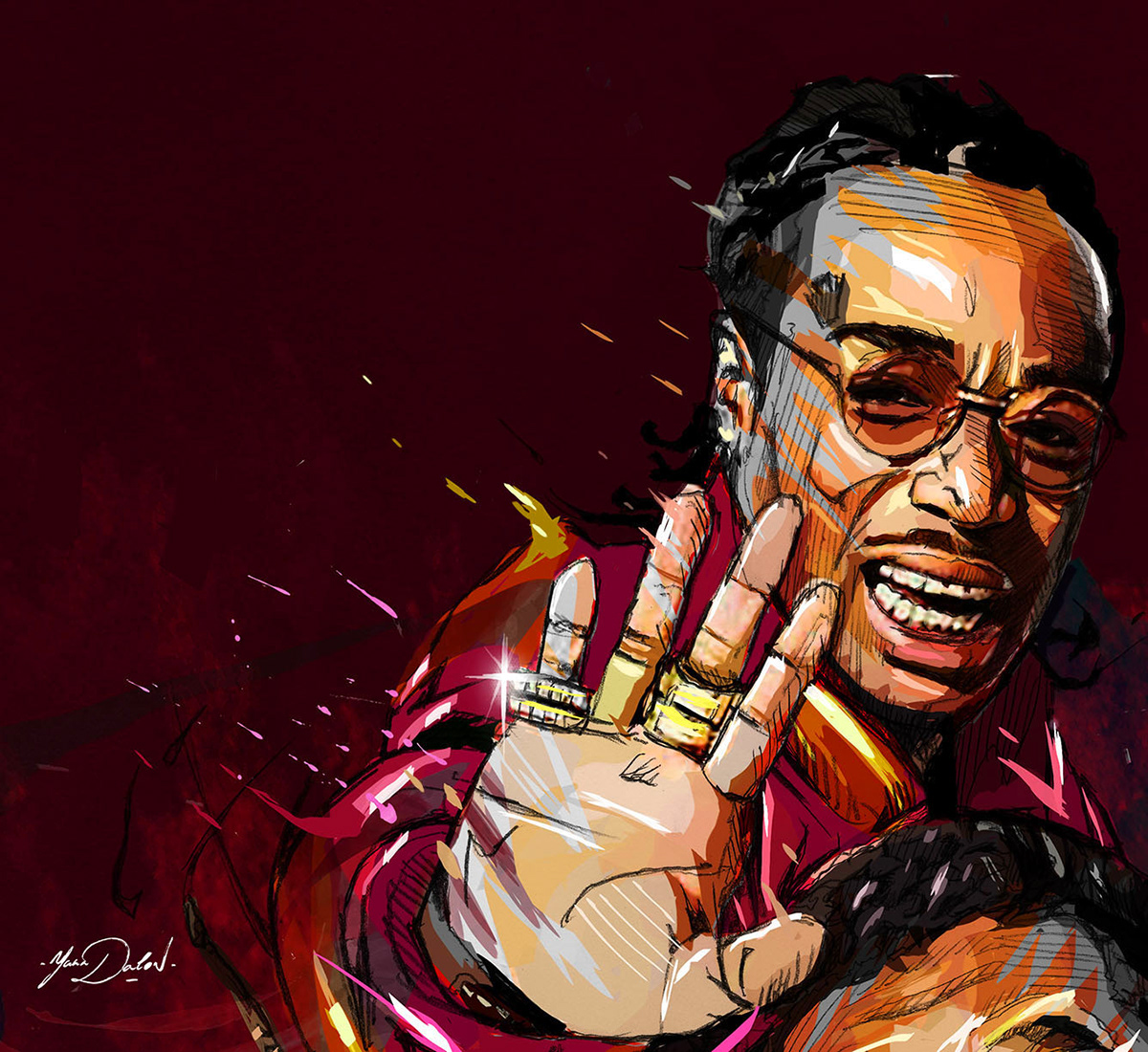 Quavo Cartoon Wallpapers