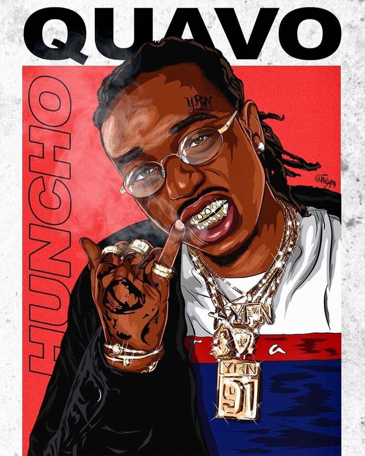 Quavo Cartoon Wallpapers