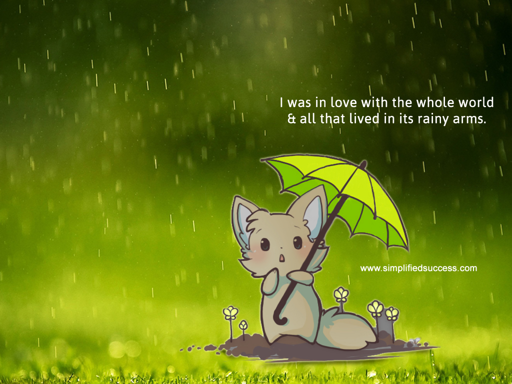 Quote About Rainy Day Wallpapers