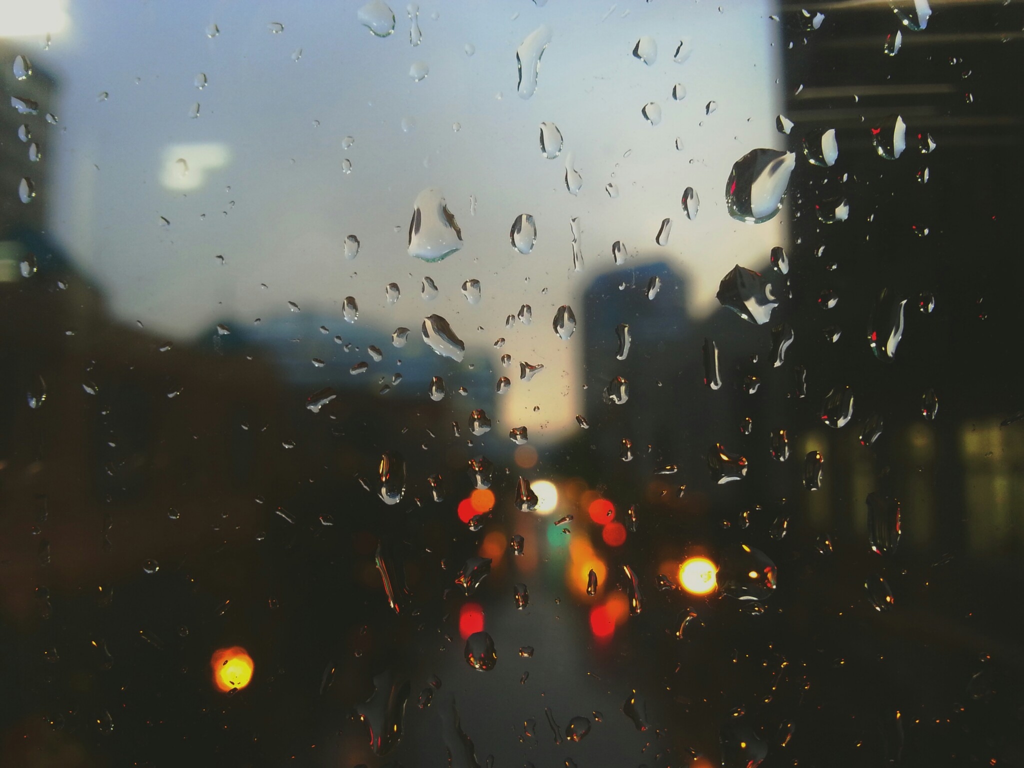 Rain On Glass Wallpapers