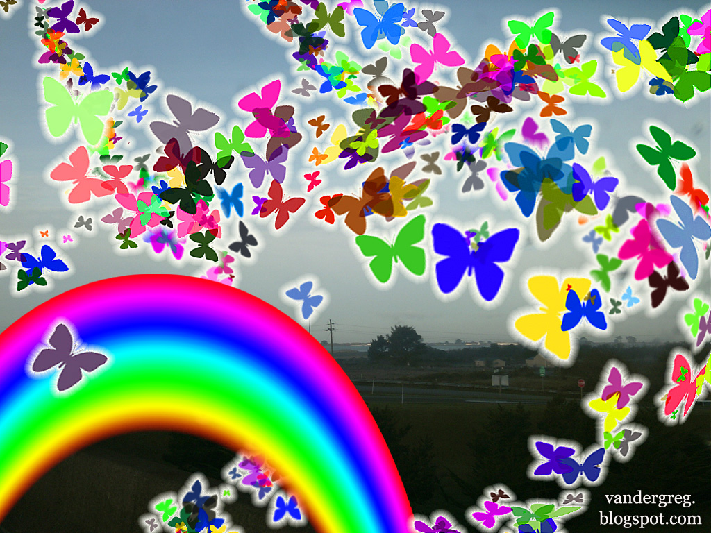 Rainbow Butterfly Wallpapers