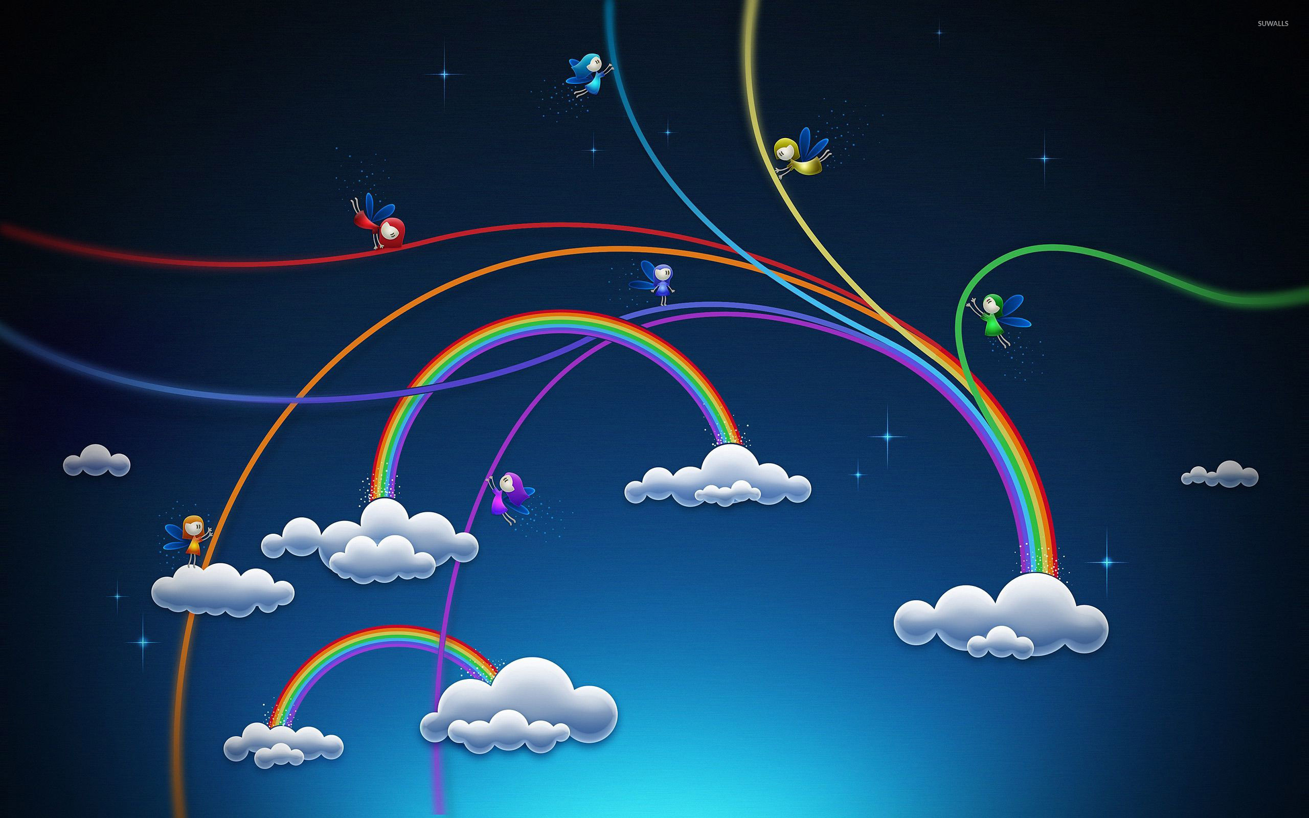 Rainbow Clouds Wallpapers