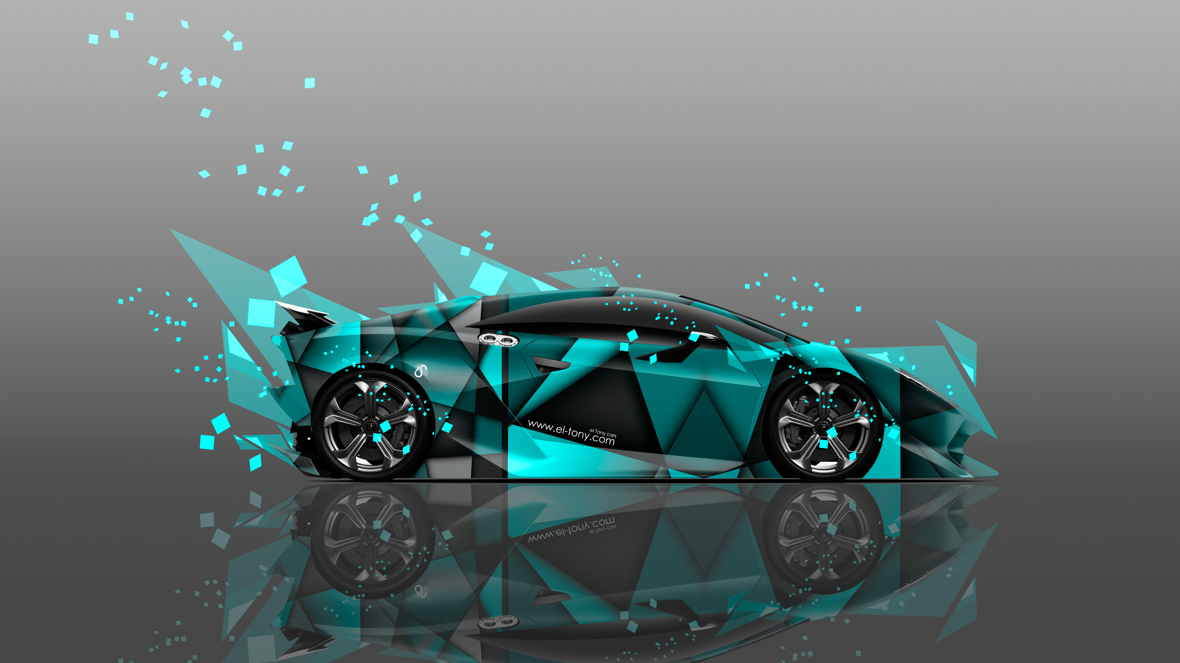 Rainbow Fire Lamborghini Wallpapers