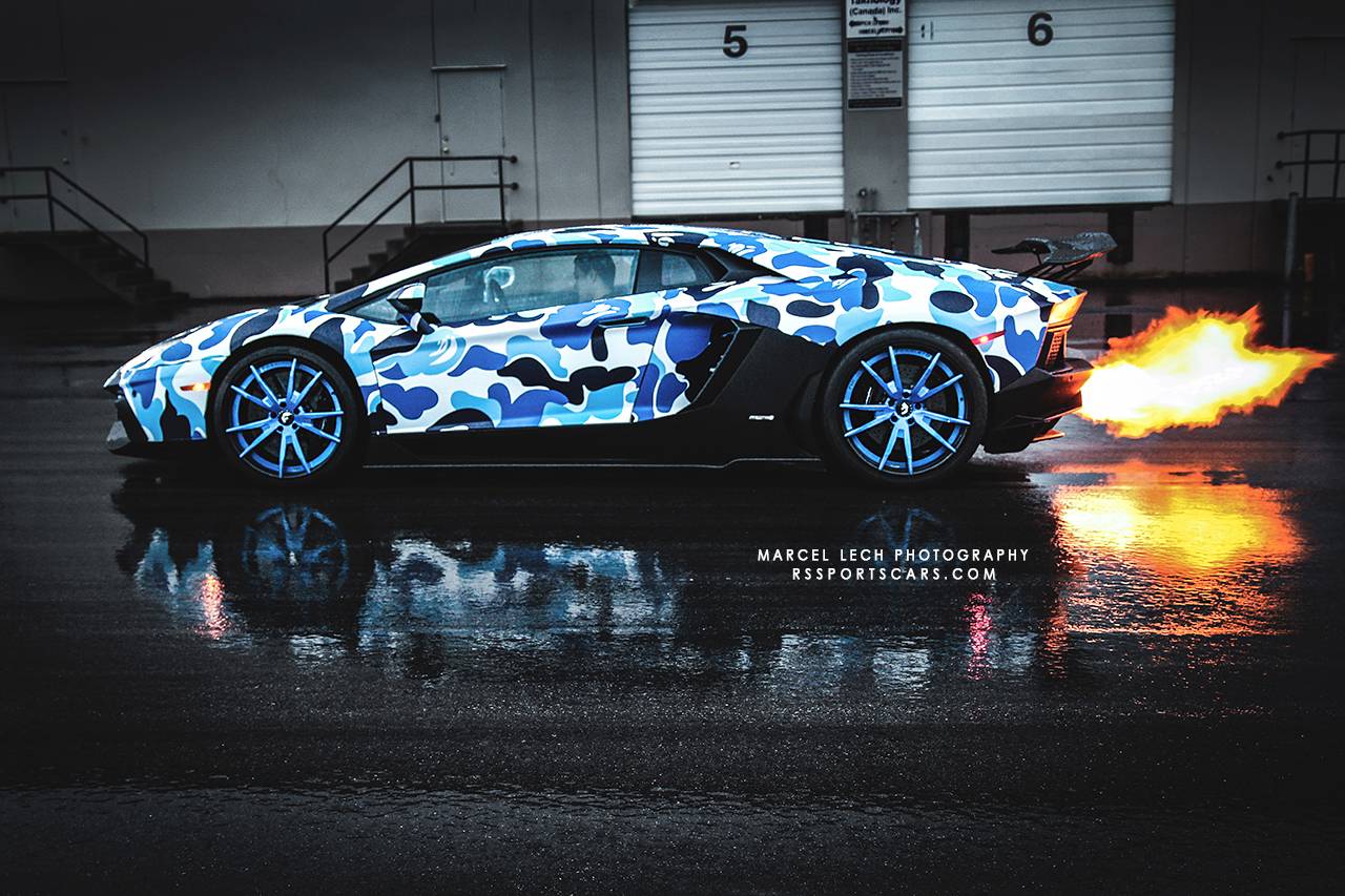 Rainbow Fire Lamborghini Wallpapers