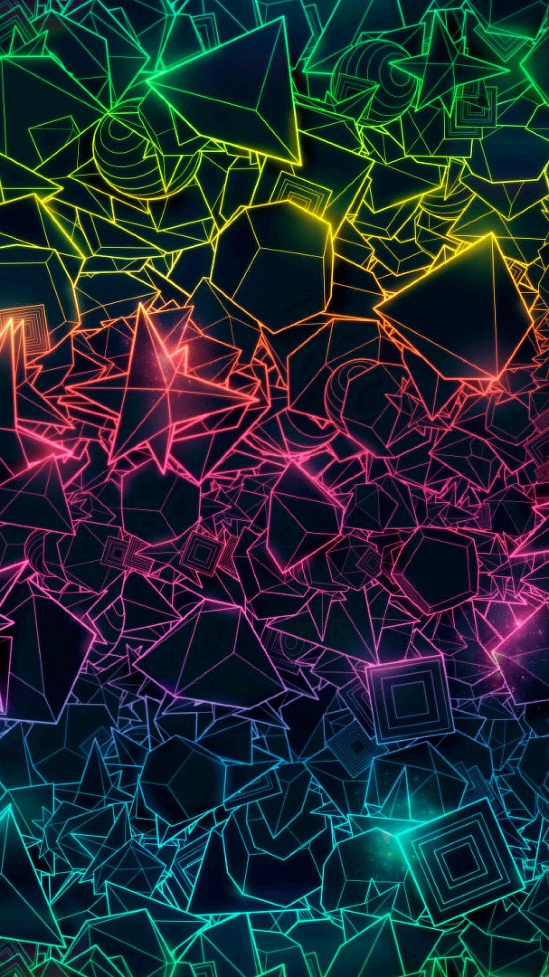 Rainbow Geometric Wallpapers