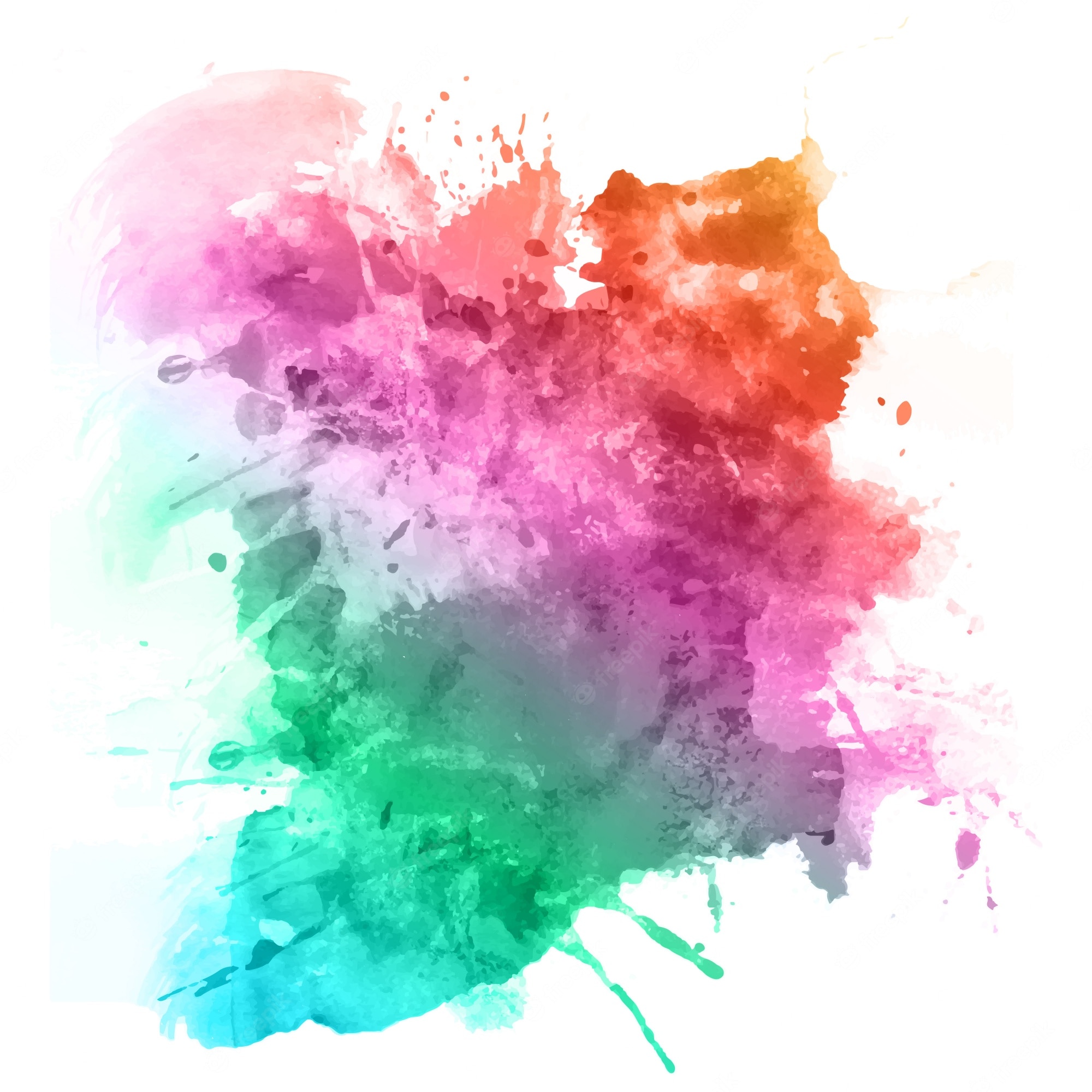 Rainbow Splatter Wallpapers