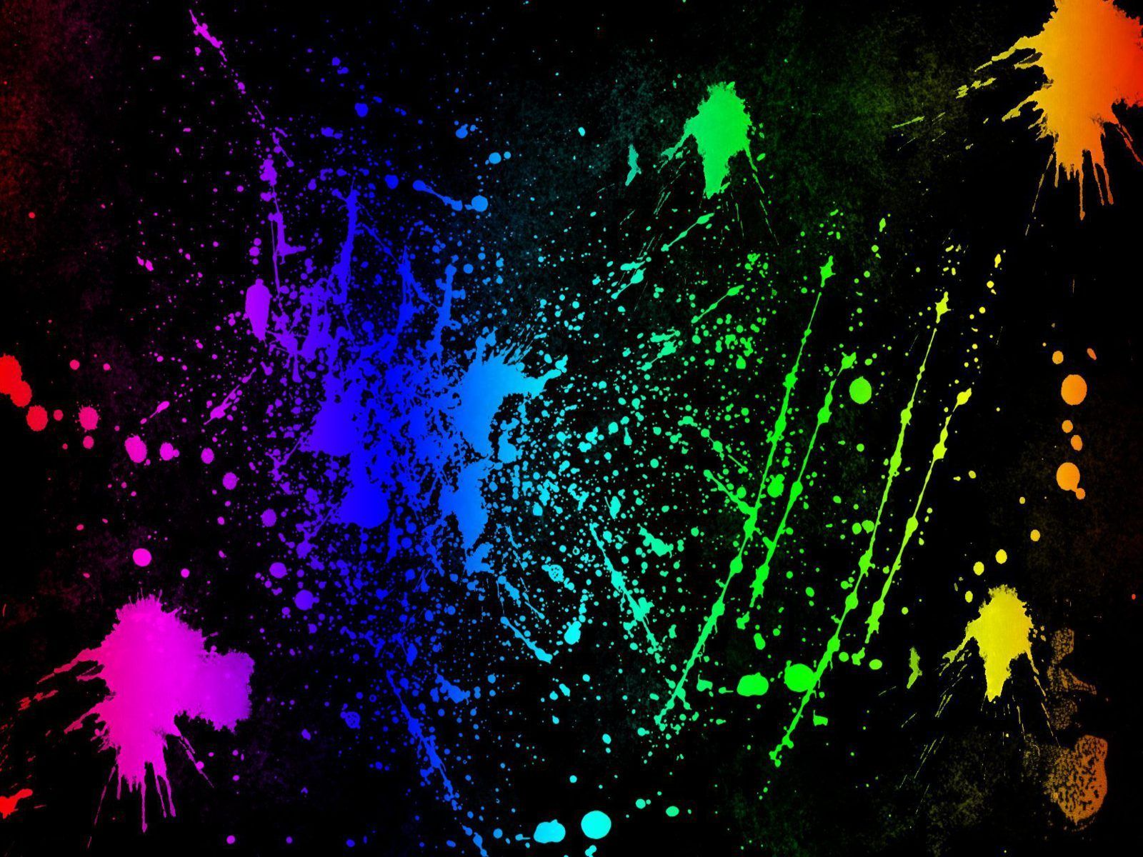 Rainbow Splatter Wallpapers