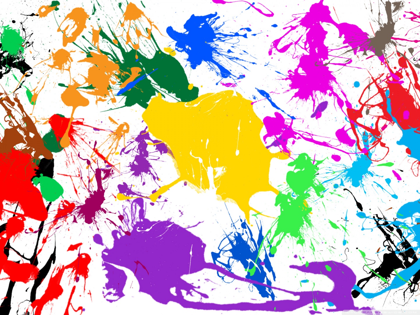 Rainbow Splatter Wallpapers