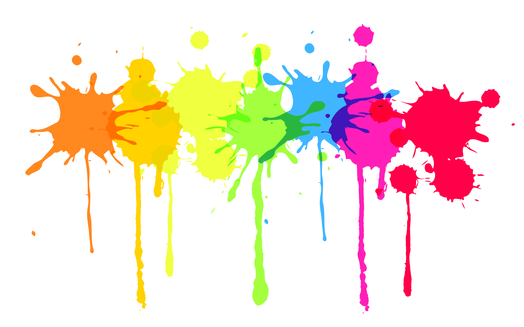Rainbow Splatter Wallpapers