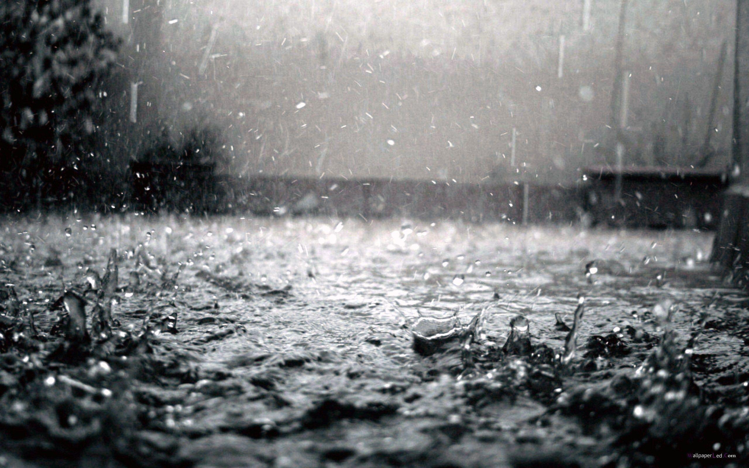 Raining Black And White Wallpapers