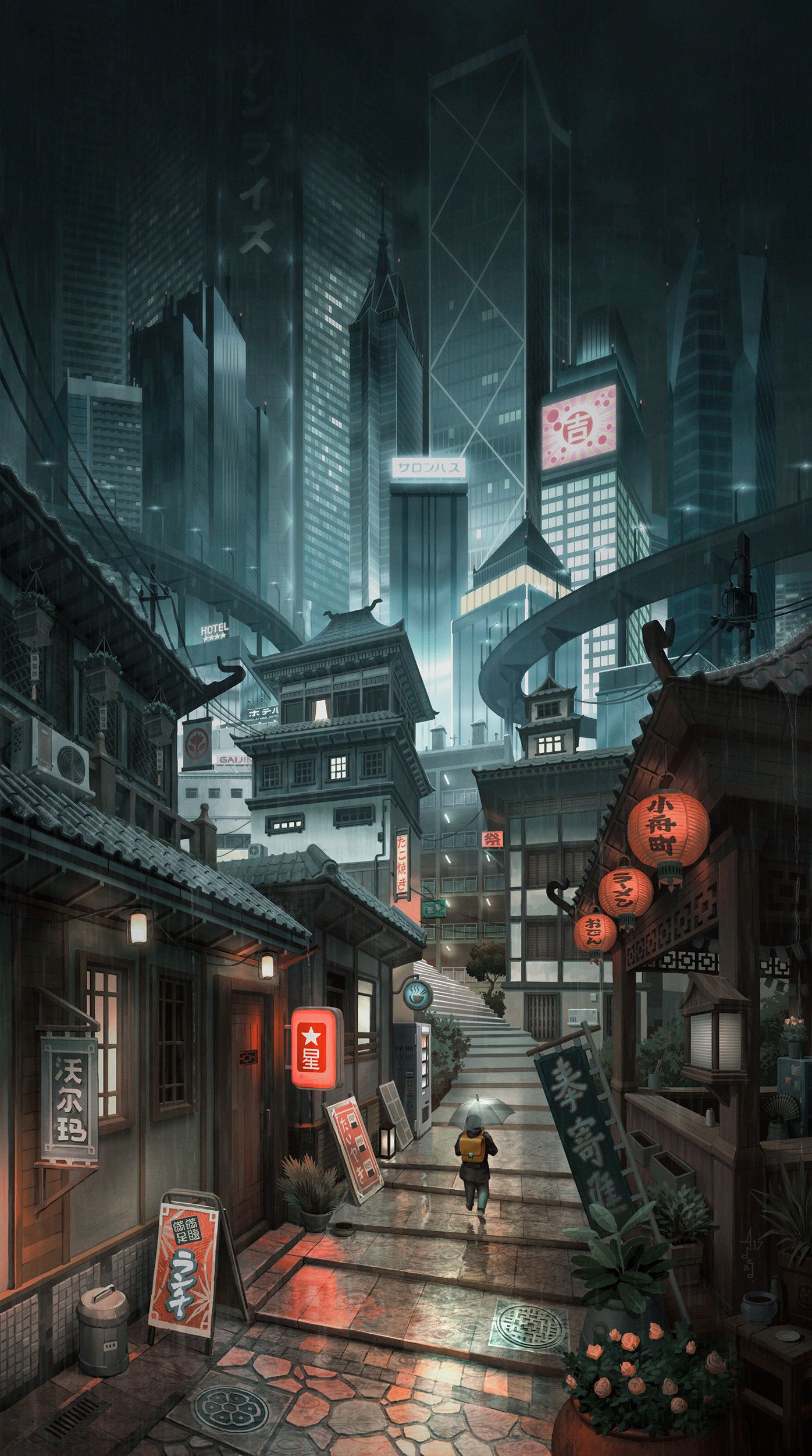 Rainy Japan Wallpapers