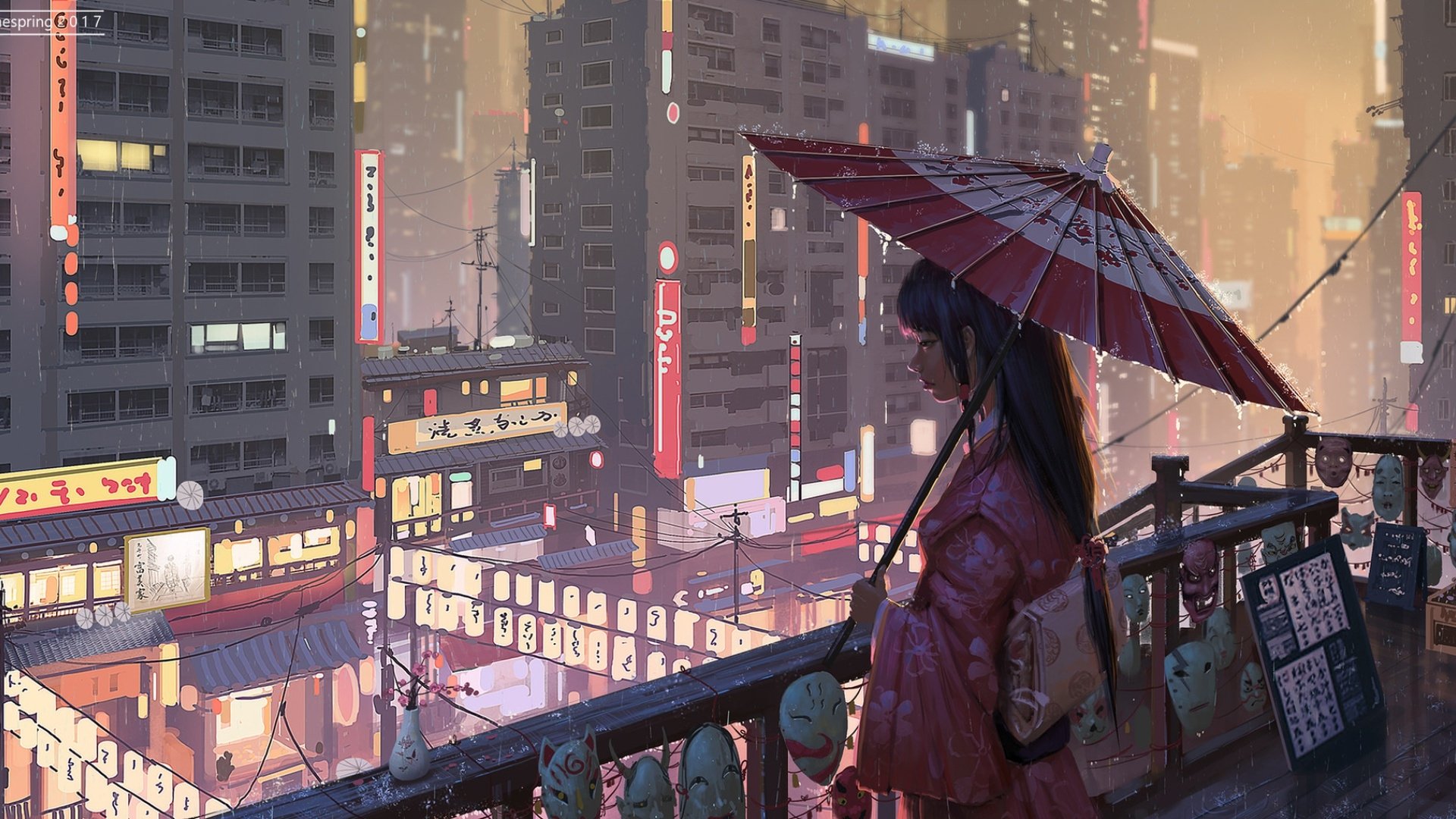 Rainy Japan Wallpapers