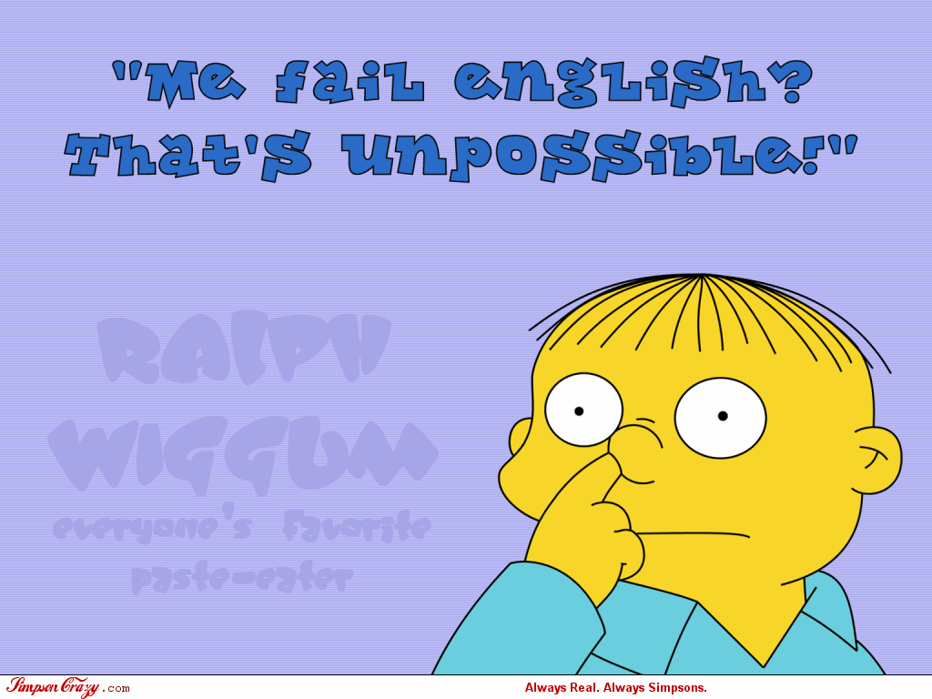 Ralph Wiggum Wallpapers