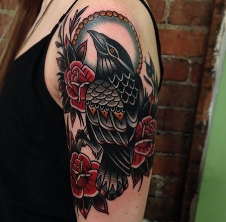 Raven And Rose Tattoo Wallpapers