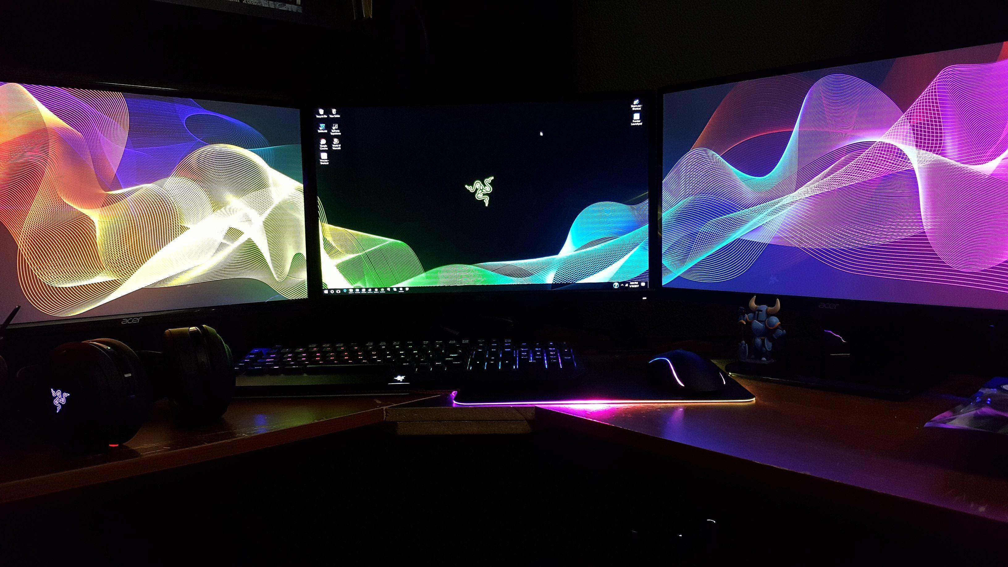 Razer Dual Monitor Wallpapers