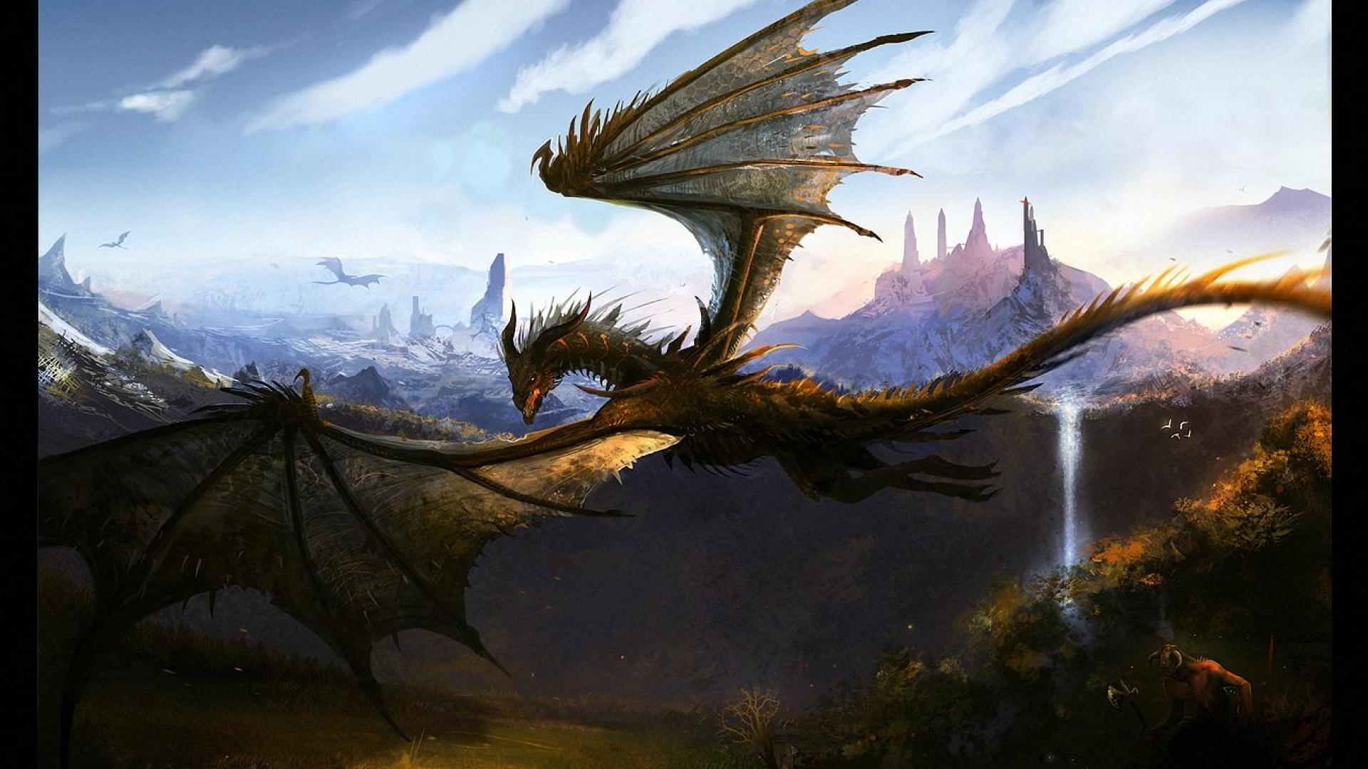 Realistic Beautiful Dragons Wallpapers