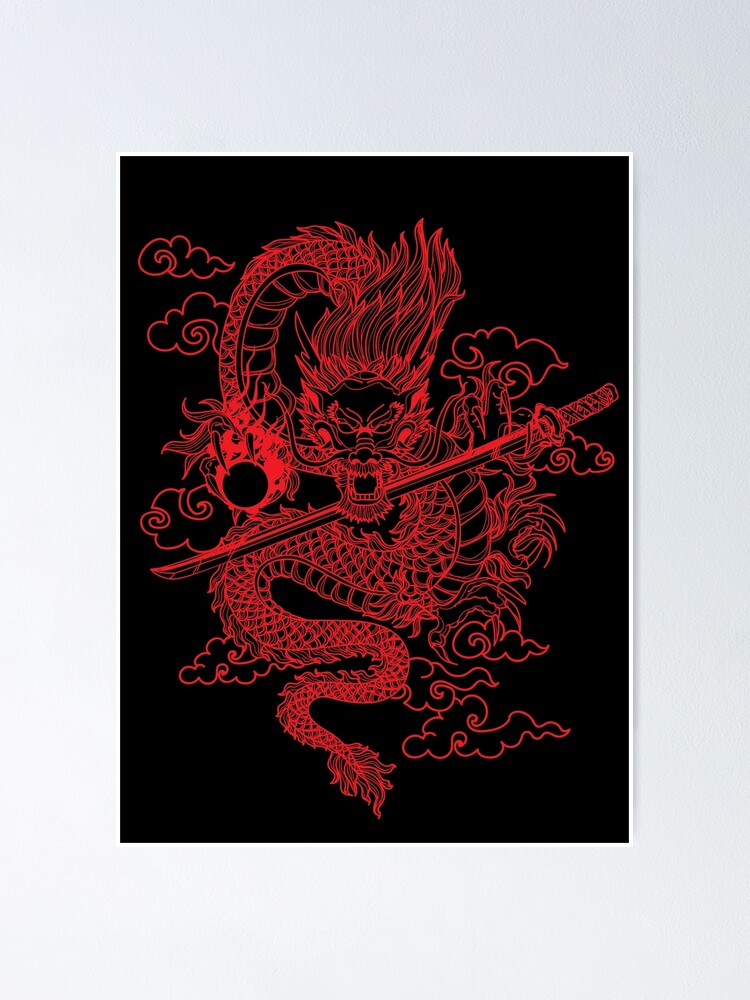 Red Chinese Dragon Aesthetic Wallpapers