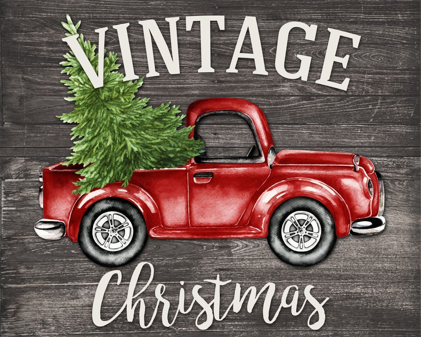 Red Truck Christmas Wallpapers