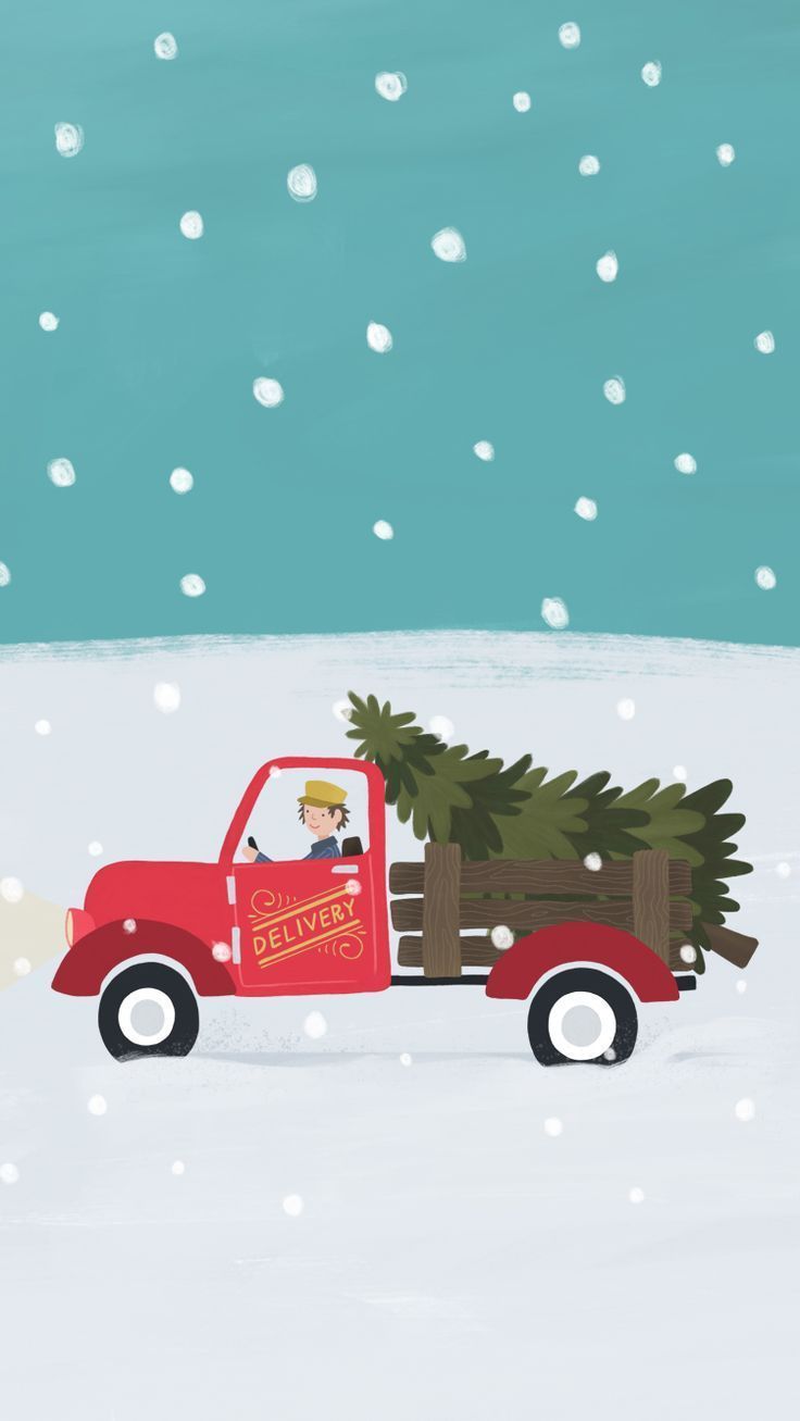 Red Truck Christmas Wallpapers