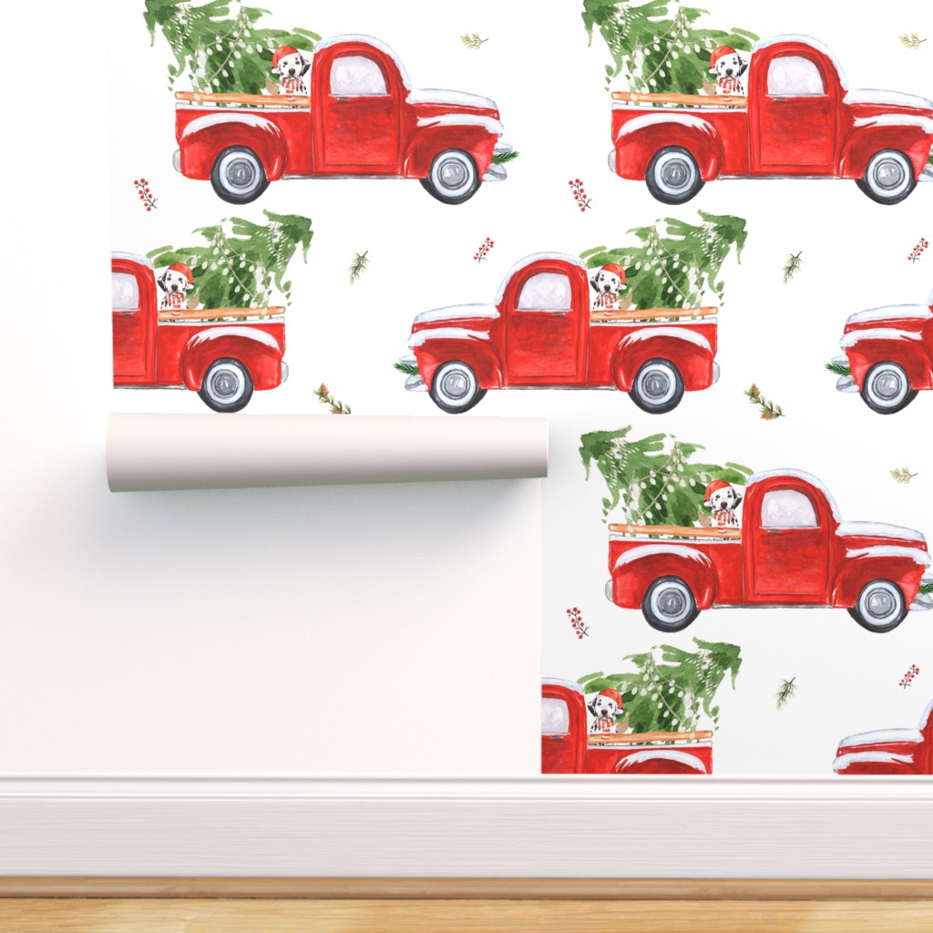 Red Truck Christmas Wallpapers