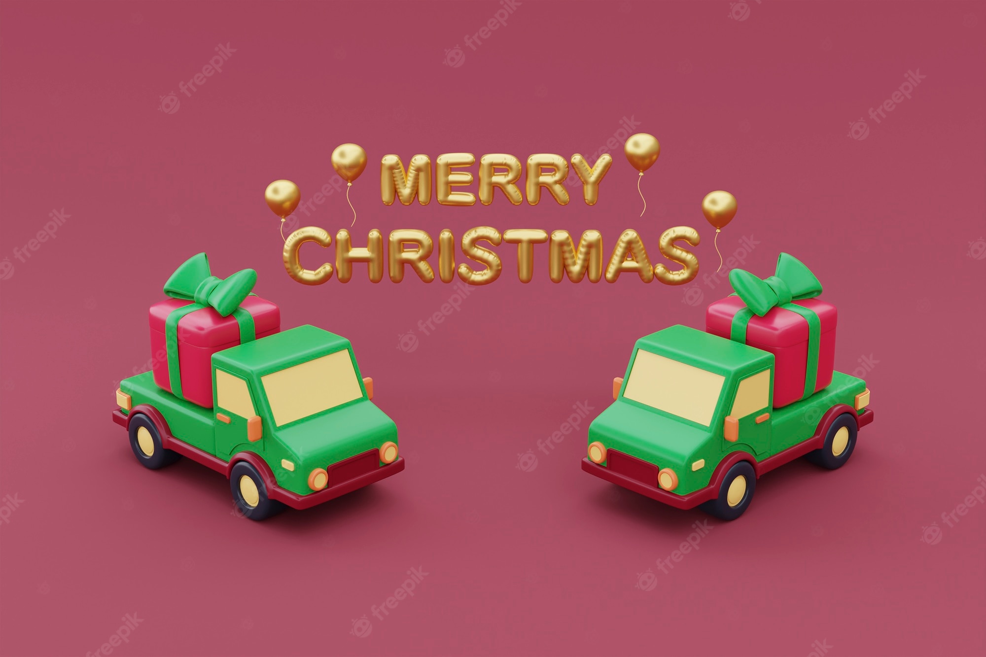 Red Truck Christmas Wallpapers