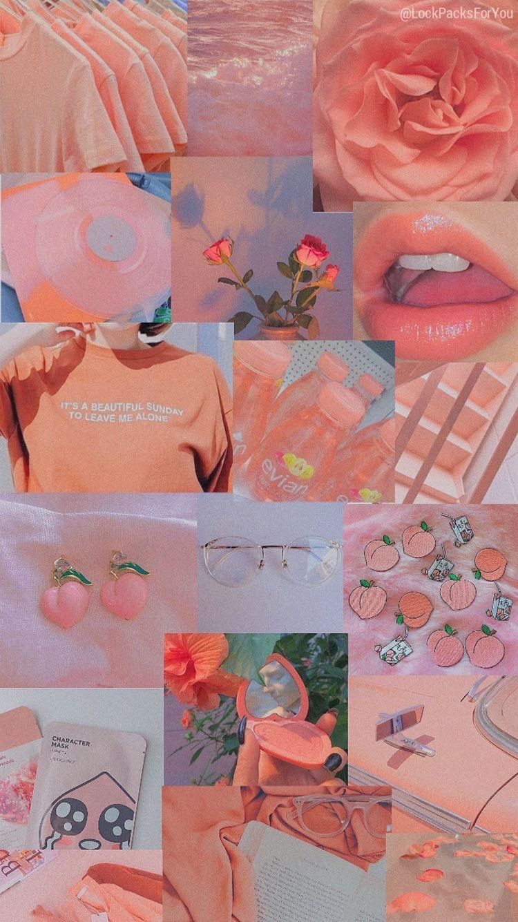 Retro Peach Aesthetic Wallpapers