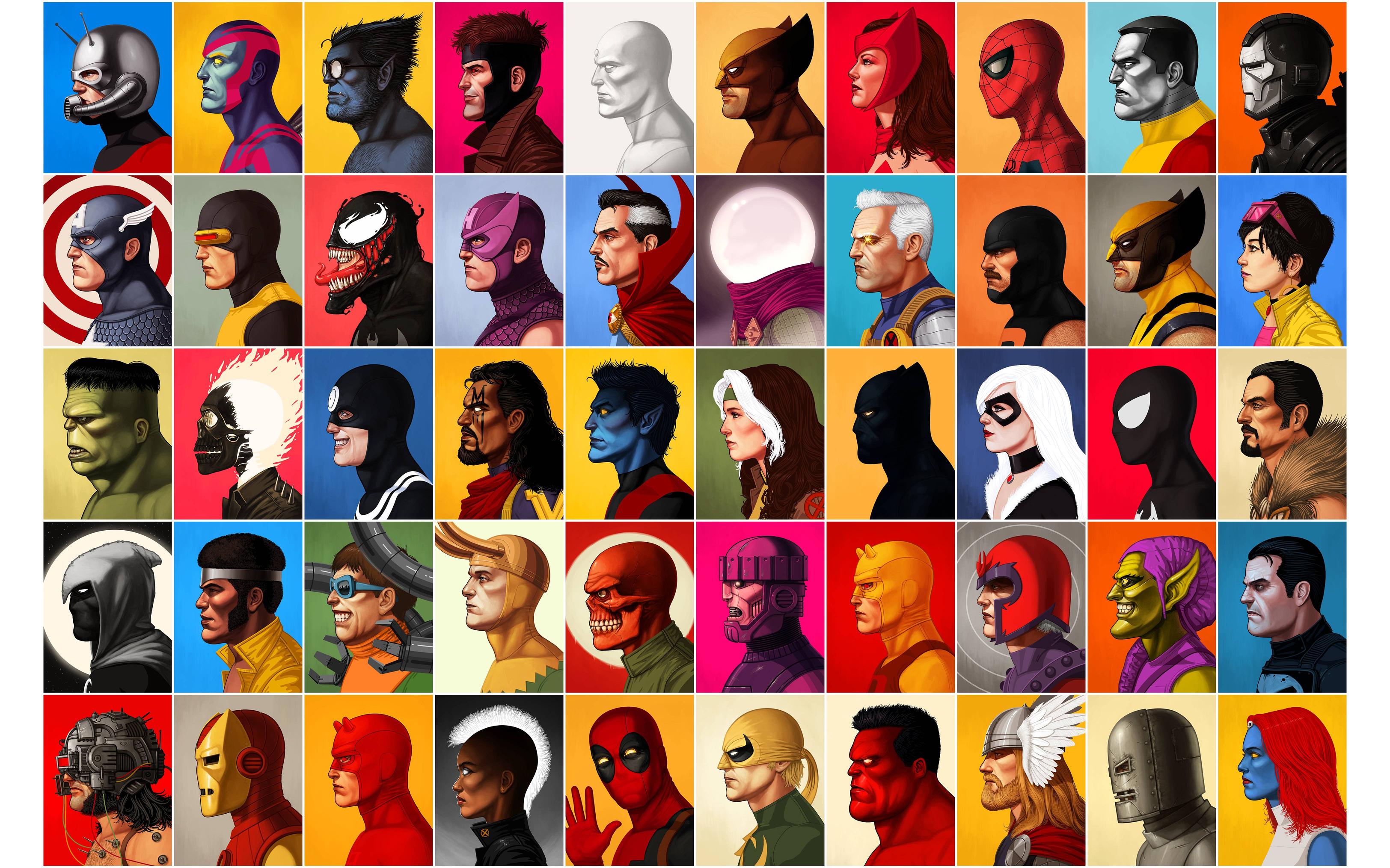 Retro Superheroes Wallpapers