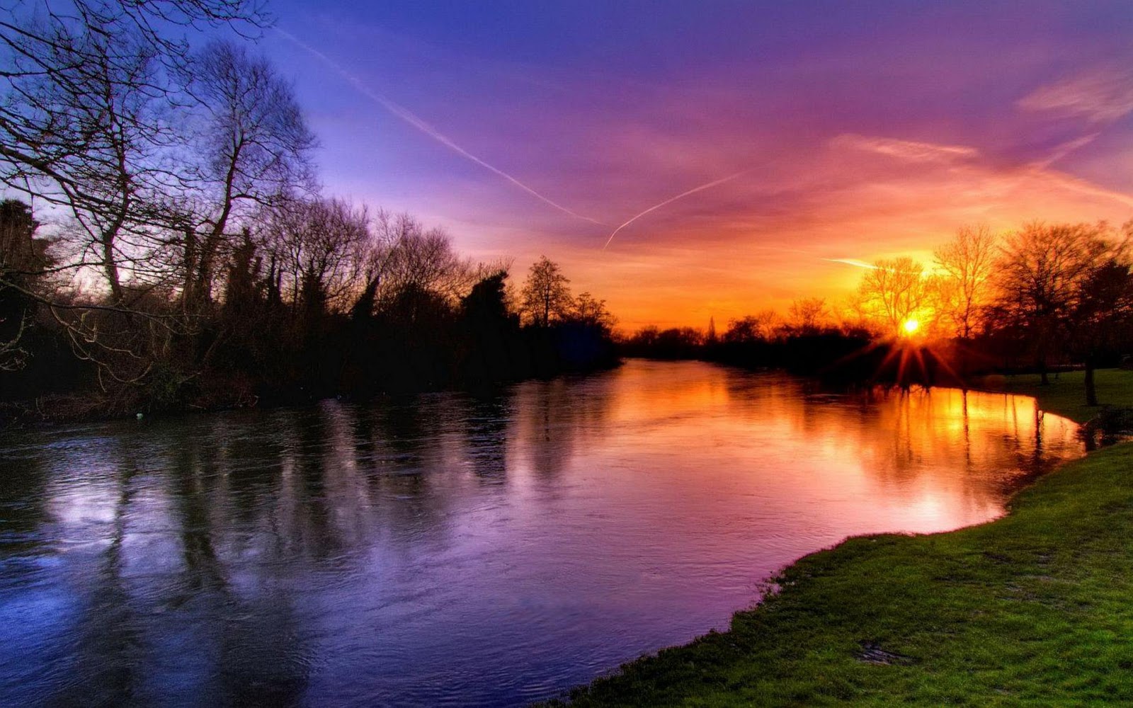 River Sunset Wallpapers