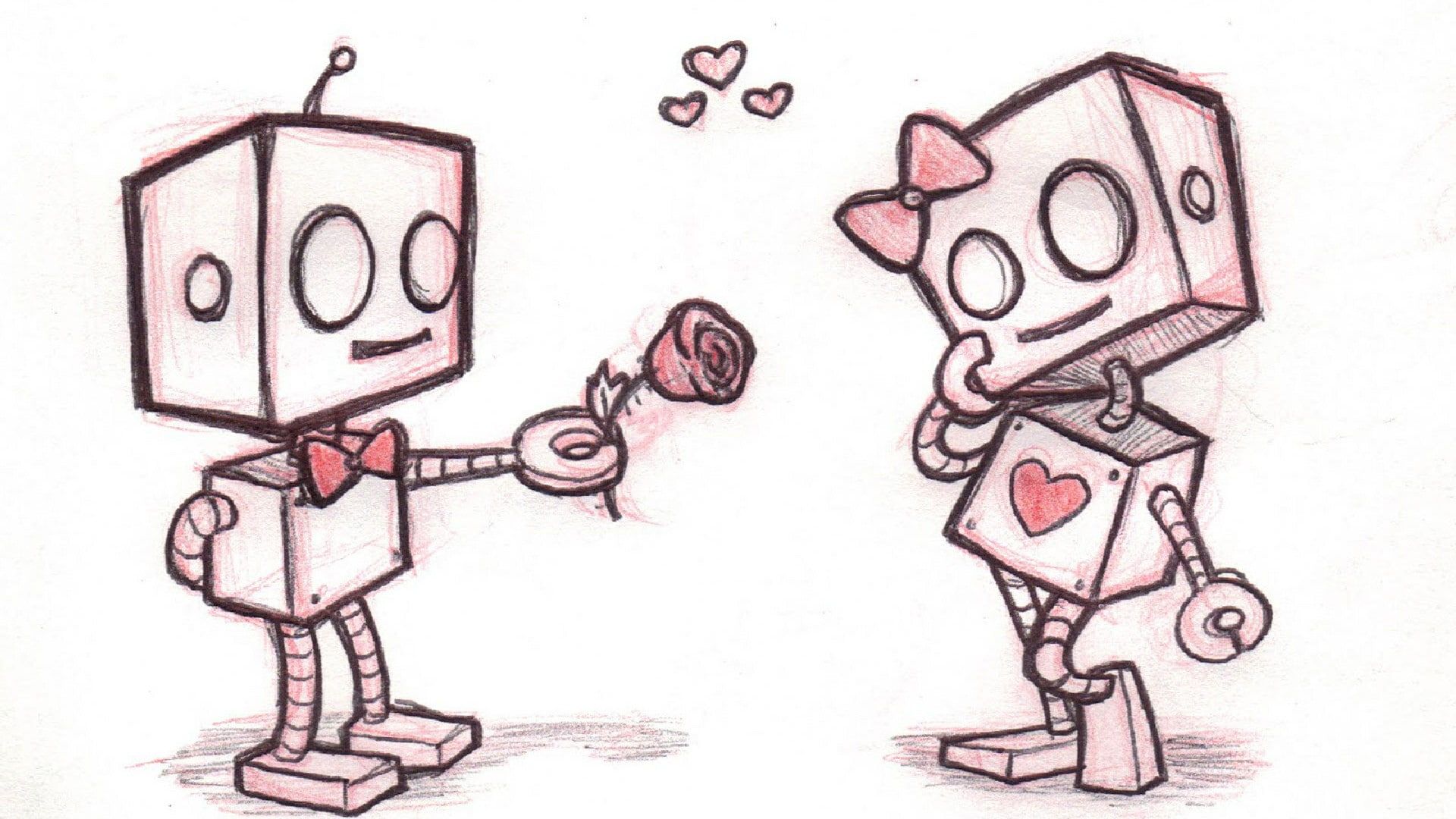 Robot Love Art Wallpapers