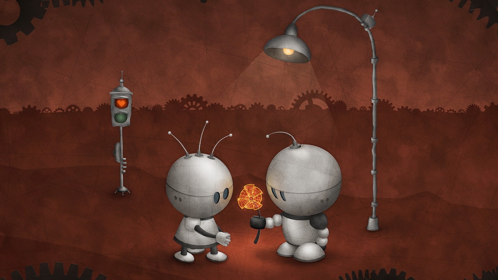 Robot Love Art Wallpapers