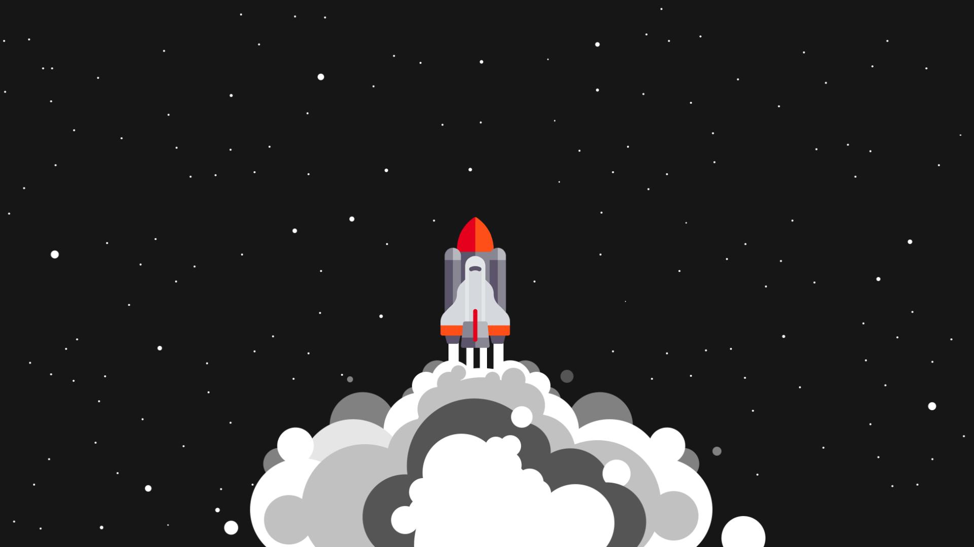 Rocket In Space Wallpapers