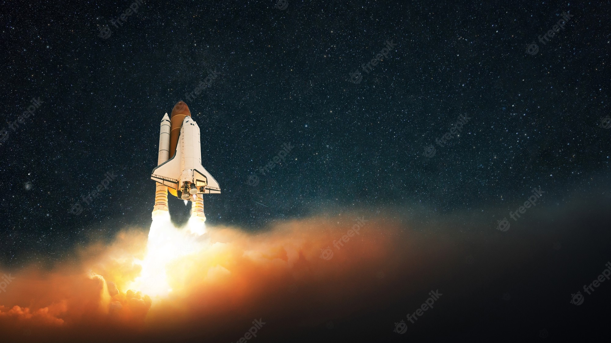 Rocket In Space Wallpapers