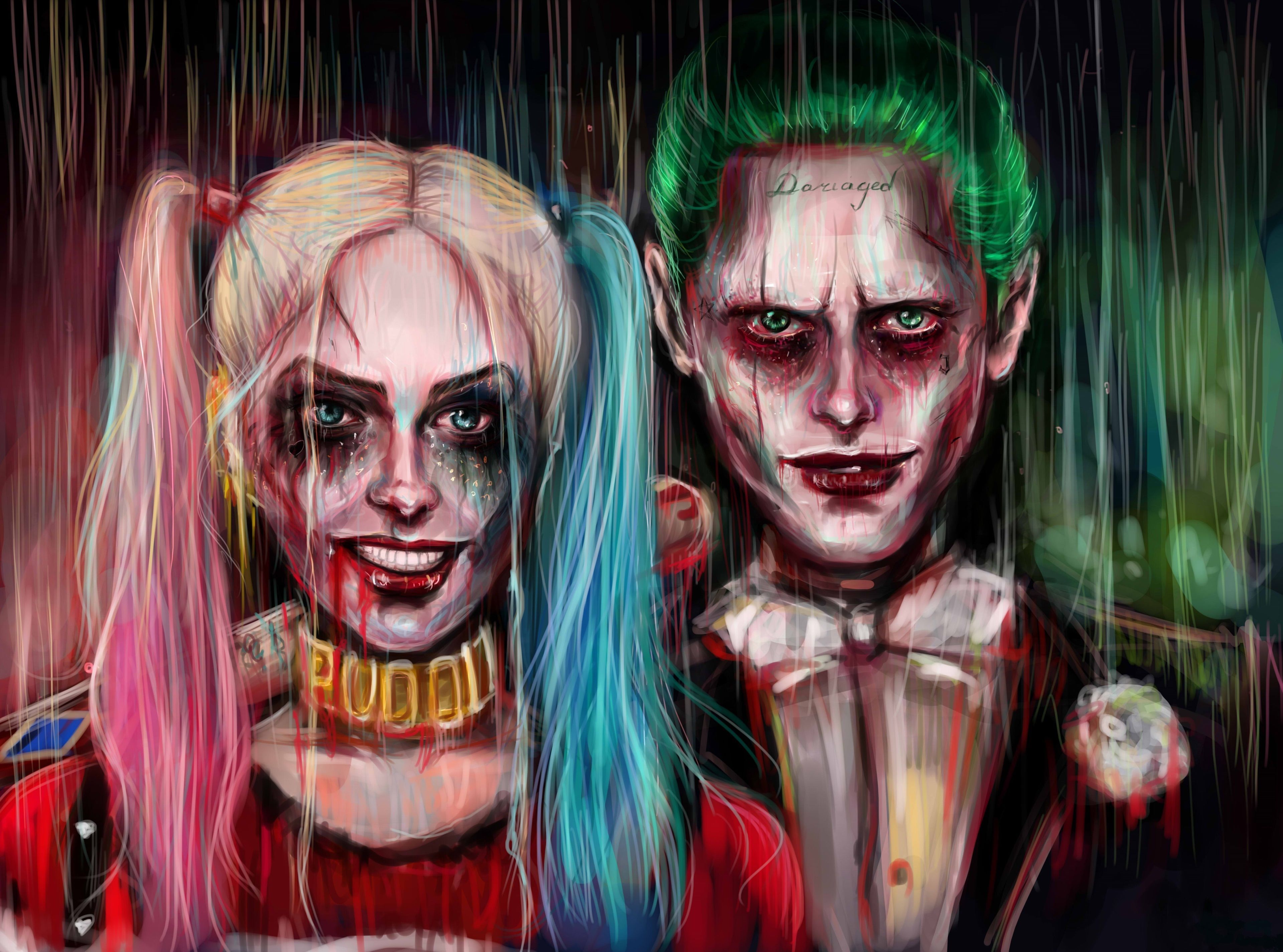 Romantic Harley Quinn And Joker Hd Wallpapers